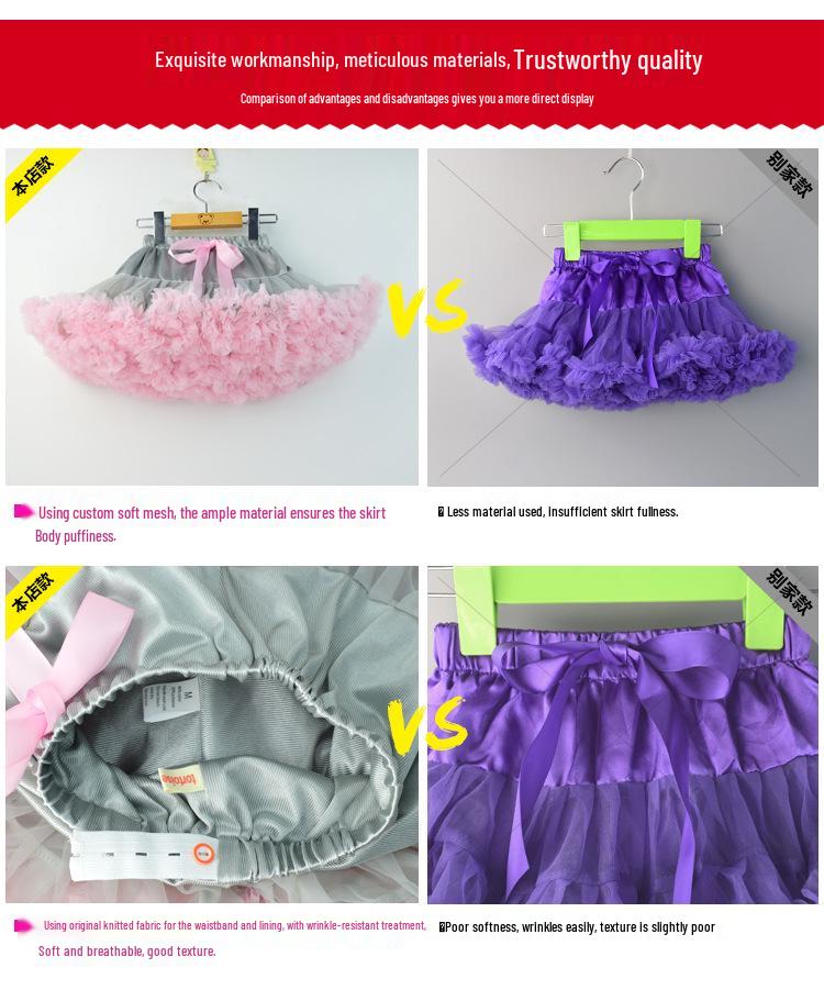 Damen Europäischer und Amerikanischer Stil Puffiger Mesh Tutu Minirock - Sommer Mode Krinoline