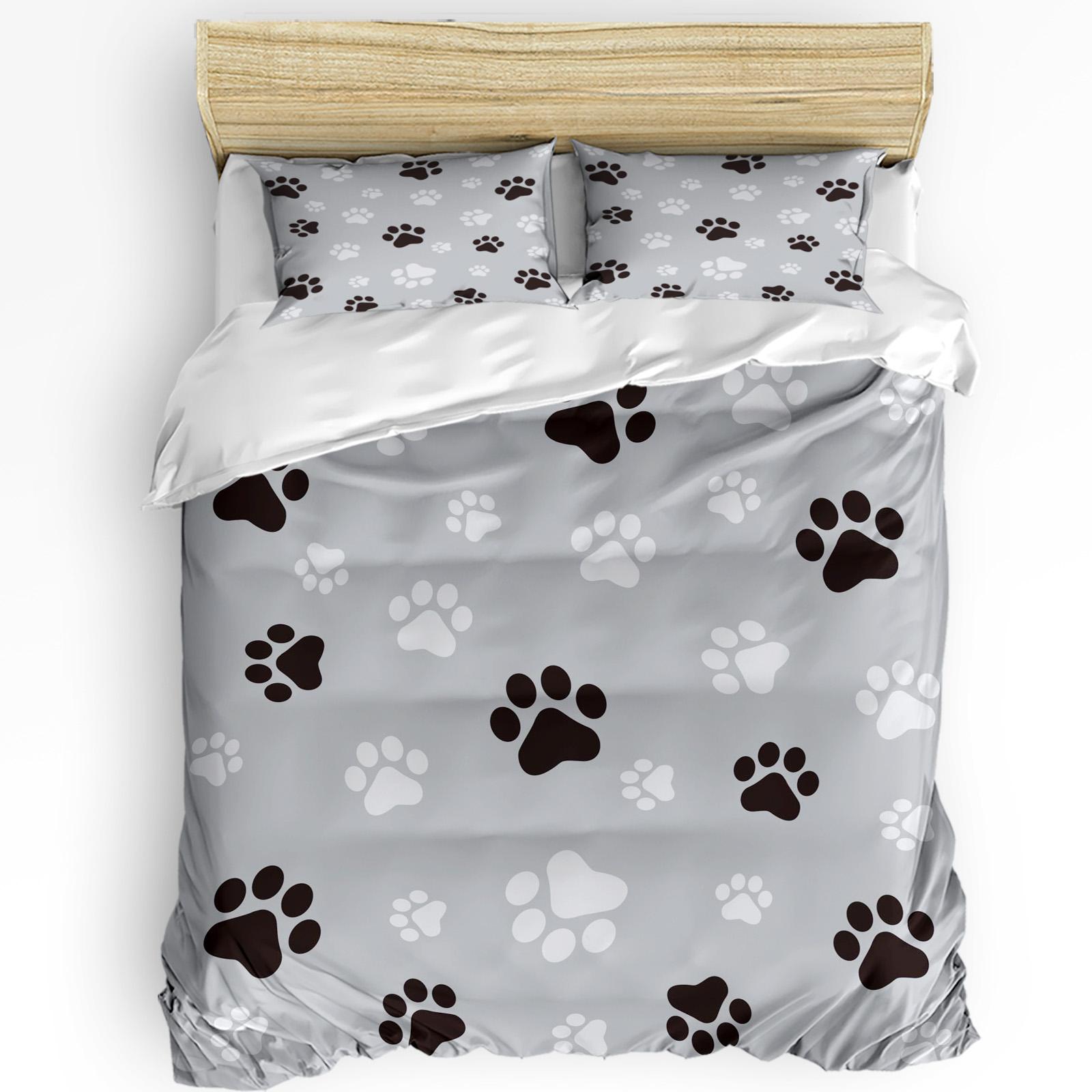 Dog Lover Bedding Set Cute Corgi Print 3pcs Duvet Cover Set with Pillowcase Quilt Cover Comforter EU single(135x200cm)