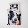 Border collie Bedding Set for Kids Boys, Cute Dog Cat Printed Duvet Cover Set, Twin/Full/Queen/King Bed Linen 200x200 140x200