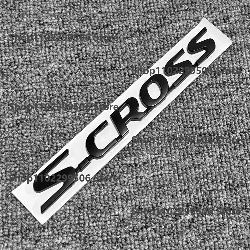 For SUZUKI S-CROSS Logo 3D Body Replaced Sticker Rear Tail Refitting Plastic Car Front Trunk Emblem