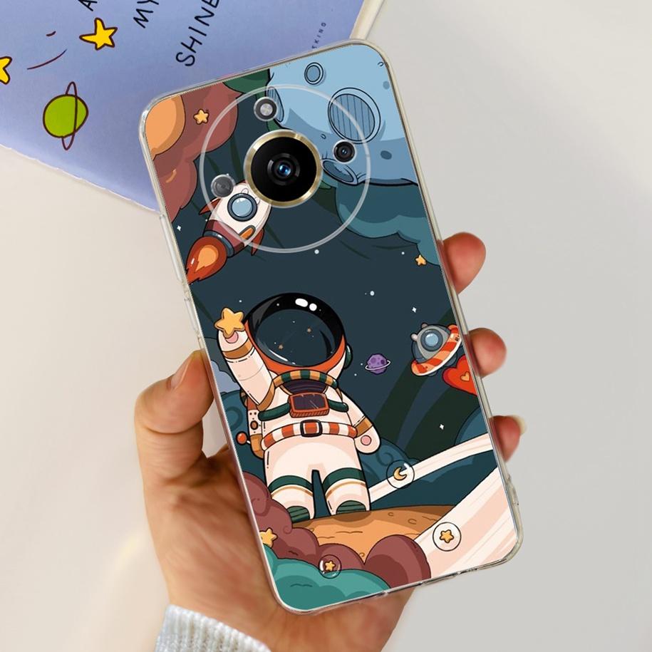 For Realme 11 Pro Plus Case RMX3740 RMX3741 Phone Cover Fashion Flower Butterfly Soft Silicone Funda For Realme 11 Pro 5G Bumper