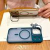 Luxury For Magsafe Magnetic Metal Lens Holder Case For iPhone 17 Air 16 15 14 13 12 11 Pro Max Plus Bumper Translucent Cover