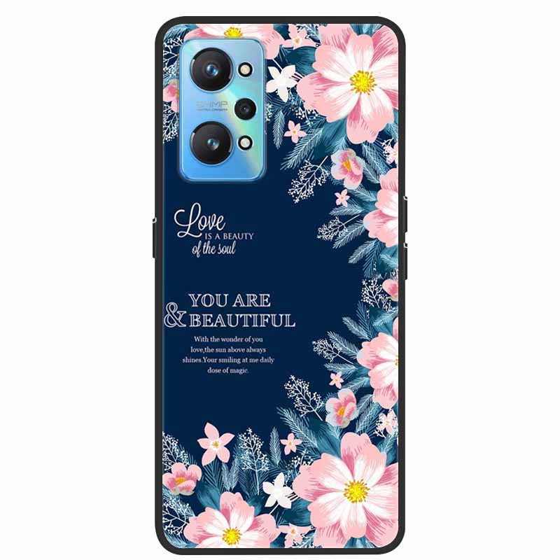 For Realme GT Neo 2 Case Silicone TPU Soft Cover Aesthetic Phone Case for Realme GT Neo2 Funda Realmi RMX3370 Shockproof Shell