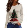 Women's Daily Casual Long-sleeved Printed O-neck Top
