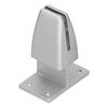 4 pièces Pince de fixation pour écran de bureau Type T Alliage d'aluminium Argent Support de fixation pour cloison de bureau pour
