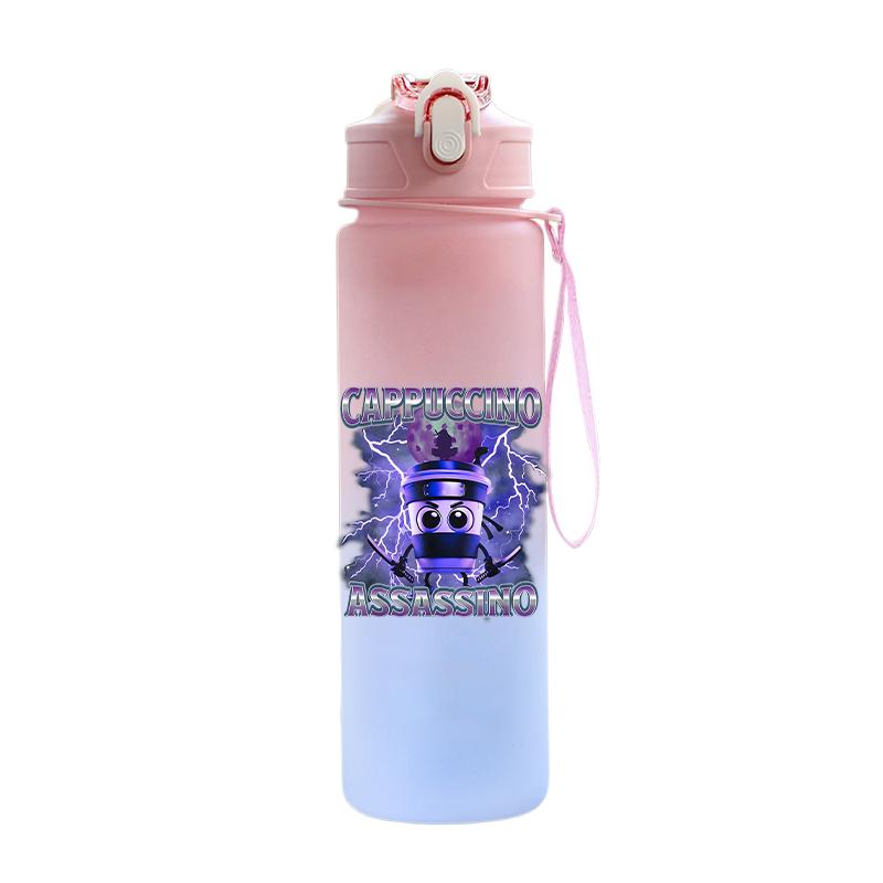 Tuang Tuang Tuang Printed 750Ml Water Bottle Anime Cartoon Large Capacity Drinking Cup Portable Outdoor Sports Water Cup Children Gift