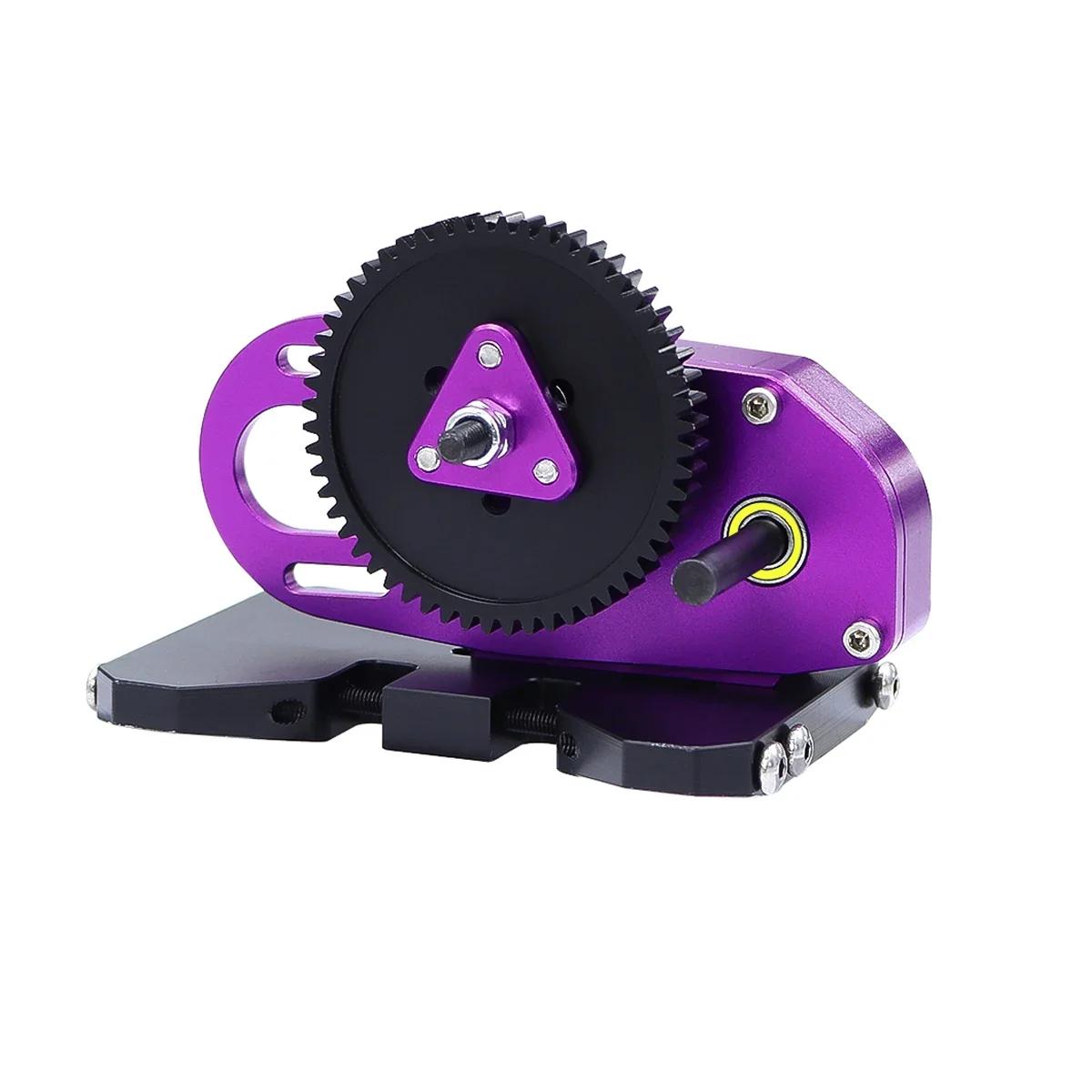 

2Low CNC Gearbox Middle Transmission Box with Overdrive Gear For LCG 1/10 RC Crawler Axial SCX10 III II 90046 Capra TRX4 Upgrade