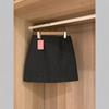 Women's Spicy Grey Polka Dot Wool-Blend High-Waisted A-Line Midi Skirt - Autumn/Winter