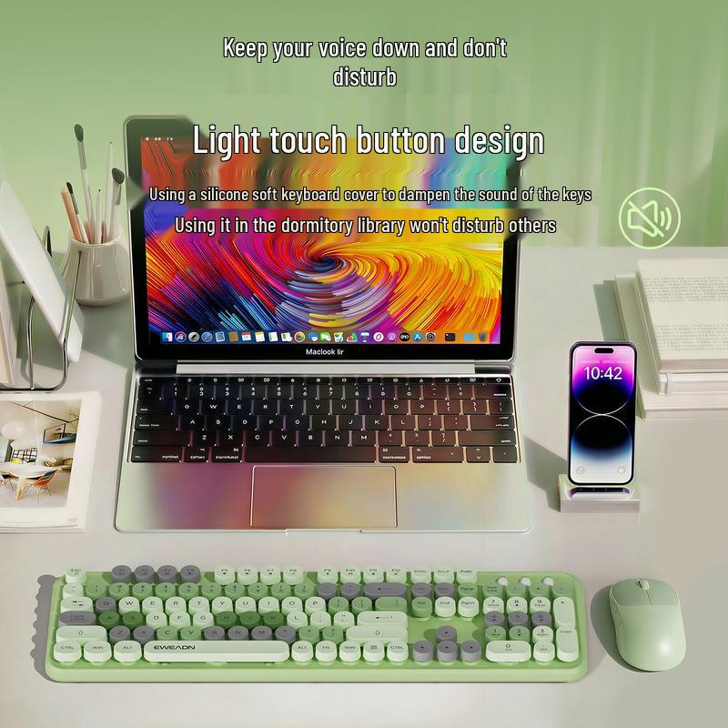 EWEADN V96 Bluetooth Dual-Mode Keyboard and Mouse Combo