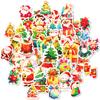 50 Christmas Stickers Graffiti Stickers Santa Claus Bells Gift Stickers Decorative Suitcase Stickers