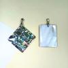 Shell Pendant Necklace With Geometric Shapes For Vintage Jewelry Lovers