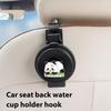Car Rear Seat Hook Foldable Stable Cartoon Panda Headrest Hangers Cup Holder Organizer Auto Seat Hook Hangers For Grocery Bag