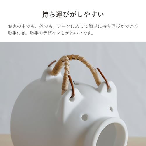 Kamoshika Werkzeugladen Mückenkerzenhalter, Mückenschutz Schwein, Keramik, Banko-Keramik, Kleinformat, Grau OR-60-251