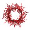 Christmas Wreath Realistic Decorative Decorated with Red Berries Artificial Wreath for Window House Festival Holiday Party