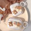 Cartoon Cherry Airpods 1 /2 Generation Cute Bear Transparent Bluetooth Headset Protective Case Cover 3 Generation Hanging Buckle Soft Pro