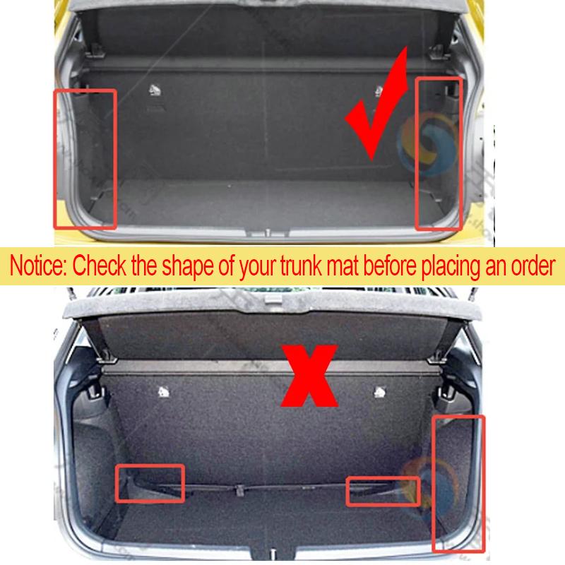 Car Boot Cargo Mats for for Volkswagen VW Polo MK6 2018~    Accsesories Hatchback Floor Rear Trunk Tray Carpet
