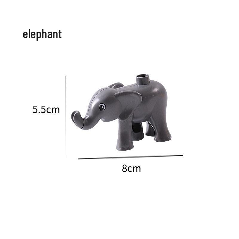 Compatible Large Bricks: Animal Accessories & Educational Building Blocks for Children - Ocean & Forest Themes