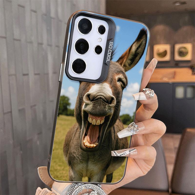 Funny Donkey Animal Shockproof Phone Case for Samsung A17 A16 A15 A14 A37 A57 A36 A56 A26 A35 A55 A25 A34 A54 A24 A13 A23 A33 A5