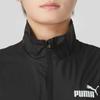 Puma Solid Color Stand Collar Comfortable Zip Jacket Woven Mid Waist Cuffed Long Pants Casual Sports Suit Men suit Black 687105-01+685639-51