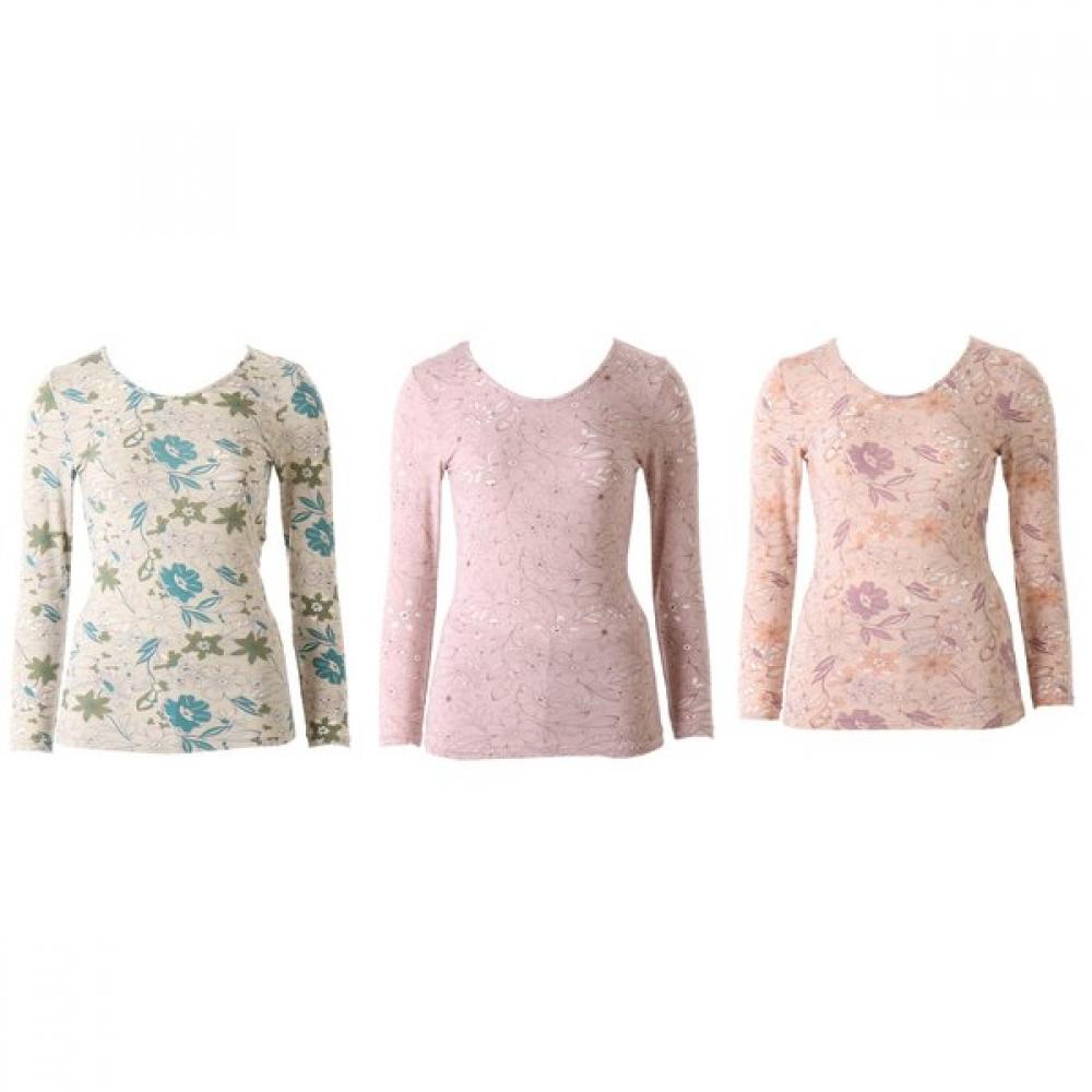 

VenuS 25aw Soft Touch Modal Burnout Material Women S Top 9 partS Vlg6052c Apricot (SK)/105