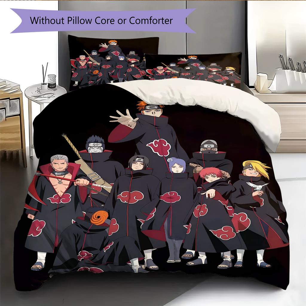 Cartoon Pattern Bedding Quilt Set Quilt Cover Pillowcase Home Decoration Birthday Gift (1 * Duvet Cover + 2 * Pillowcase, Without Core)