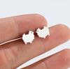 Korean Style Sheep Studs Earrings Animal Earwear Lightweight and Comfortable Ear Accessories for Fashion Enthusiasts