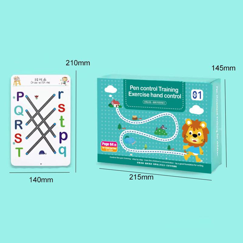 Zabawki Montessori do matematyki Tablet do rysowania z pisakiem Trening kontroli dłoni Gra w dopasowywanie matematyczne Książka Zabawki edukacyjne do nauki Dla dzieci