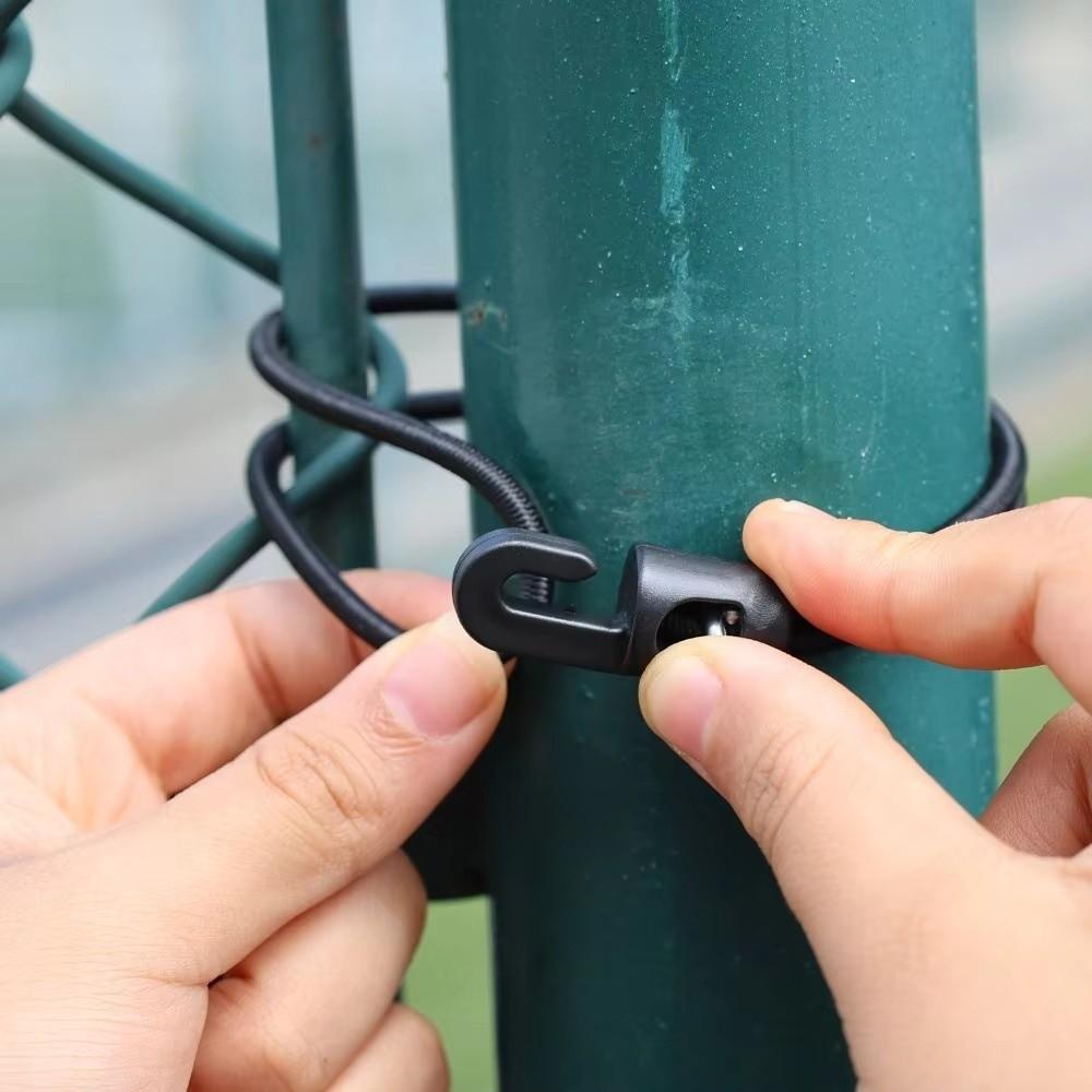 10Pcs Black High Elasticity Expander 10/15/25cm Rubber Tensioner Camping Tarpaulin