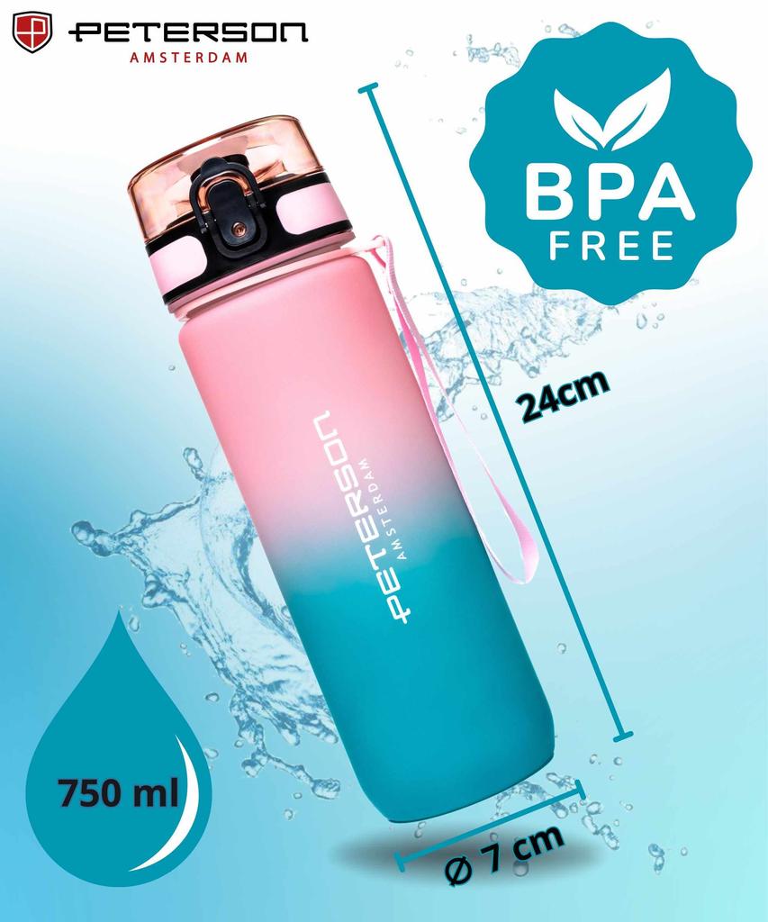 Bidon 750ml PTN HY-001-750-9508 Pink-Blue