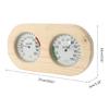 1pcs Wooden Sauna Thermometer Sauna Hygrothermograph Thermometer Celsius