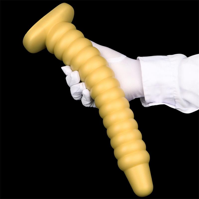 Tappi anali posteriori in silicone extra-lunghi di grandi dimensioni Indossare strisce anali Pratica Strumento di tortura anale Strumento di dilatazione anale Daisy Ano