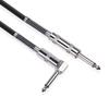6.35 Electric Guitar Cable Straight To Right Angle Noiseless Audio Cable for Bass Guitar