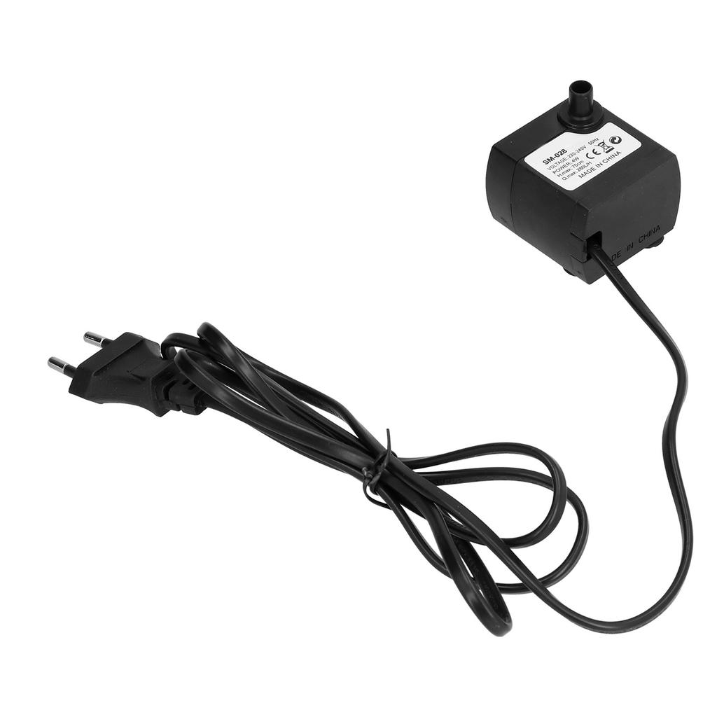 Mini nedsenkbar vannpumpe for akvarium, fisketank, dam, fontene, sirkulasjon, hydroponi 4WEU-plugg