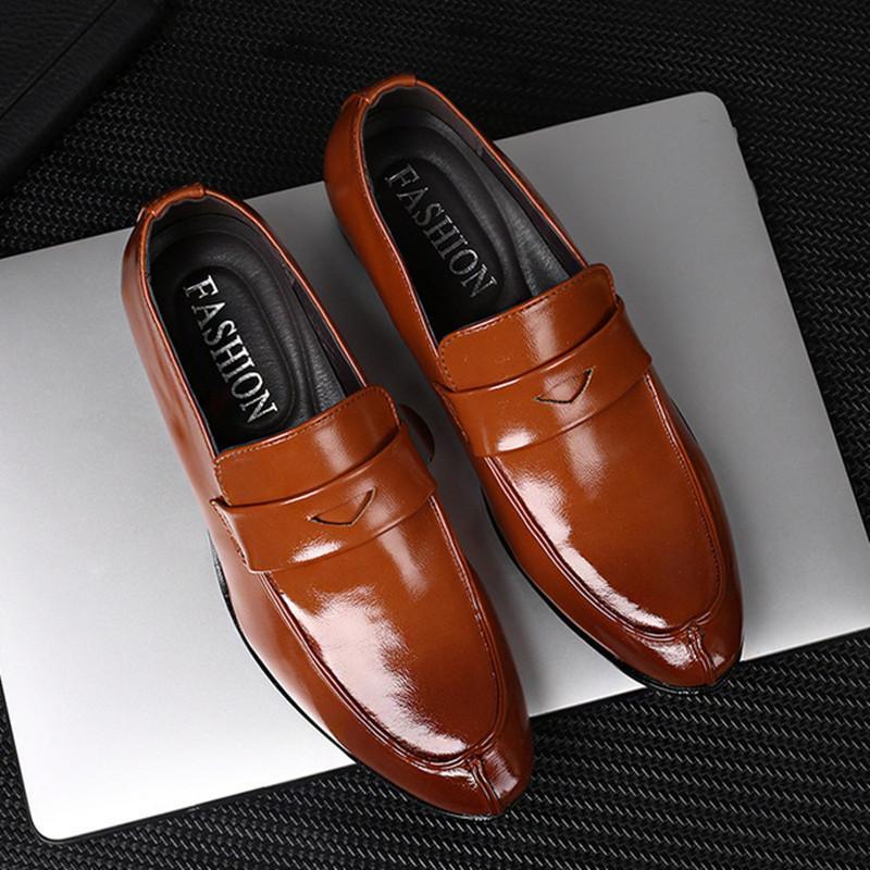 Leichte niedrige Absatzatmungsaktive Schlupfschuhe Herren Formelle Schuhe 2026 Trend Büro Neu Italienisches Echtes Leder 39 Gesellschaftsschuh Herren
