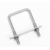 Stainless Steel Square U-Bolts Silver U Clamp Bolt with Nuts and Plates U Clamp Bolt