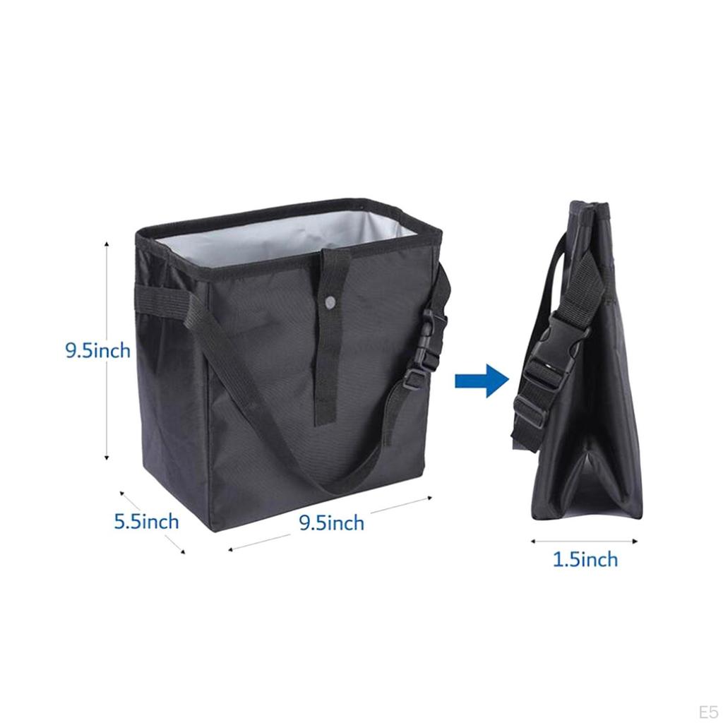 Car Garbage Can Trash Bag Hanging Foldable Organizer Large Capacity Vehicle Accessory Waterproof