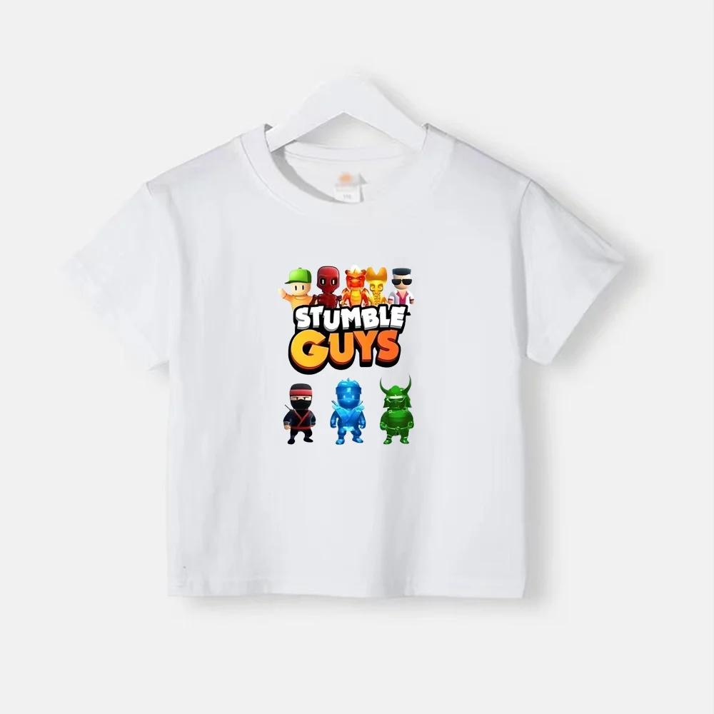 Sommer bedruckte Kinder T-Shirts Oberteil Baumwolle Teenager Junge Mädchen Kleidung Lässig Puppe Rundhals Kurzarm