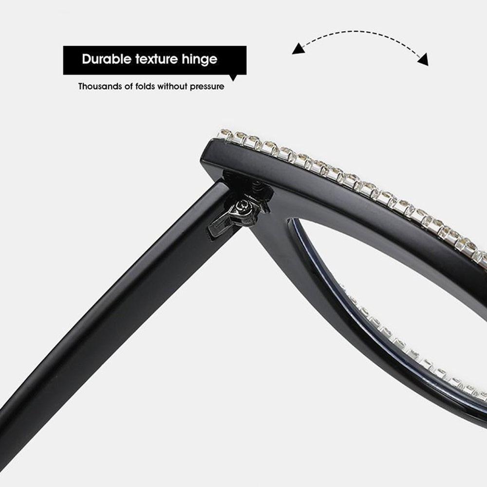 Portable Rhinestone Reading Glasses Eye Protection Vintage Hyperopia Glasses Luxury Ultralight Presbyopia Eyeglasses Office