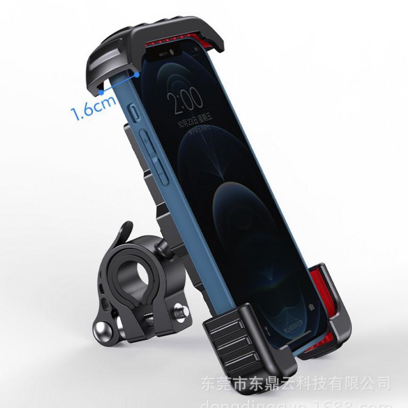 Motorcycle Bike Phone Mount 360 Rotatable Shockproof Handlebar Clamp Bicycle E-scooter