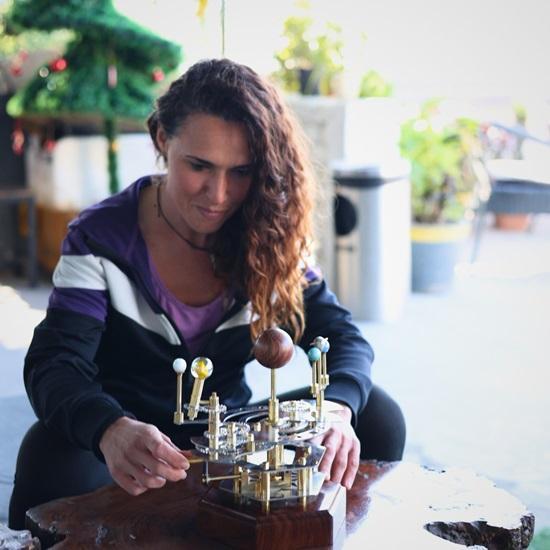 Orrery French Decor Master Piece for Book Shelves Brass and Steel Orrery A Functional Model of the Solar System with Multi Celestial Bodies