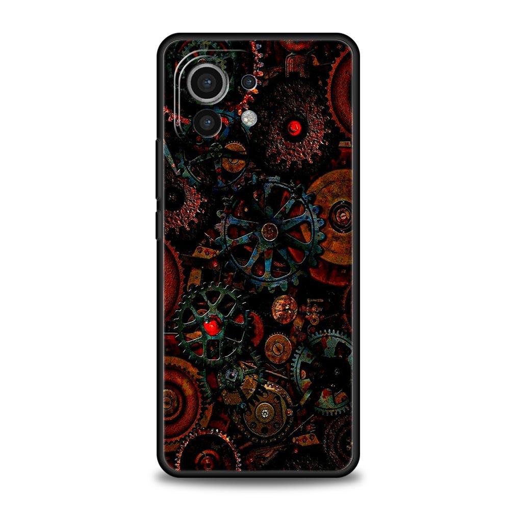 

Mechanical Gear Pattern Phone Case Cover for Xiaomi Mi 17 15 14 13 12 11 Ultra 15T 14T 13T 12T 11T Pro Lite 5G Soft TPU Shell Mi 11 Lite 5G
