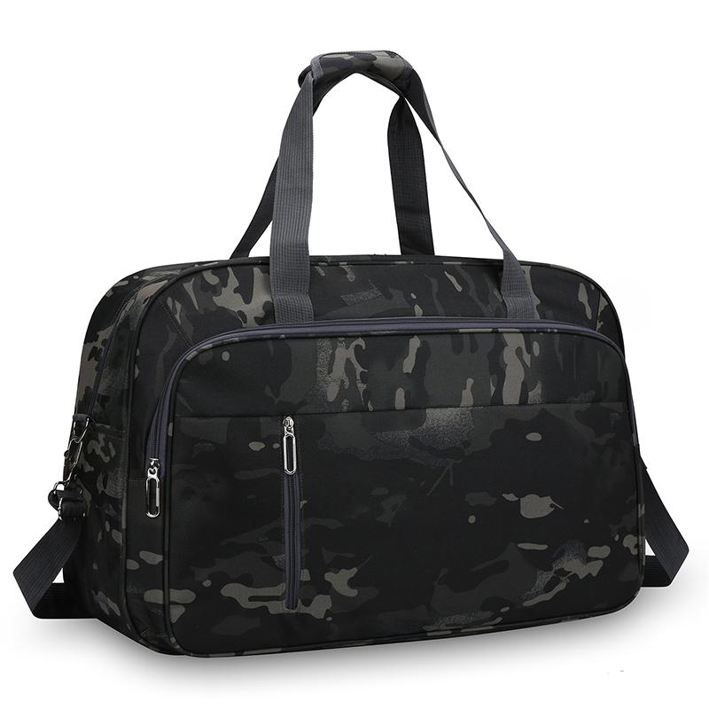 

Men s Waterproof Travel Duffel Bag with Wheels – Camouflage Print Carry-on Luggage with Dry Wet Separation чёрный
