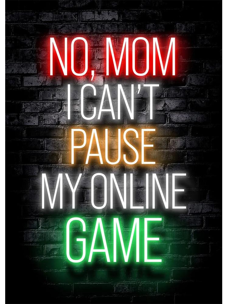 Poster modern pentru cameră de joacă cu efect de neon, imprimeuri pentru jucători de jocuri, pictură pe pânză, imagine artistică de perete pentru copii, băieți, cadou pentru decorarea camerei de jocuri