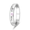 Anelli Semplici in Argento 925 Stella Diamante Lucida Cuore Pietra Blu Gemma Coppia Fedina Liscia Gioiello Regalo per Matrimonio Fidanzamento