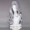 Superhero Black Cat Felicia Hardy Cosplay Wig Women Silver Long Curly Synthetic Hair Heat Resistant Wigs Halloween Masquerade Pa