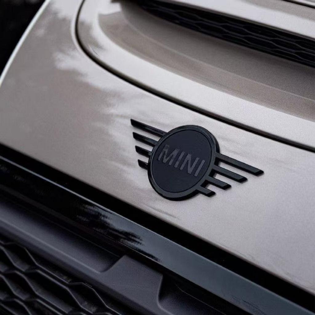 1pc 3d Metal Mini Badge Sticker Front Hood Rear Trunk Emblem Decal