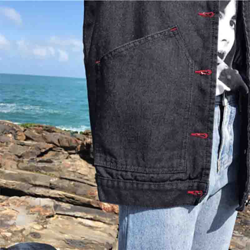 Giacca di jeans larga da donna per primavera e autunno, stile coreano, top versatile, abbigliamento alla moda, cappotto casual, streetwear punk