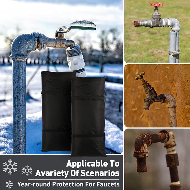 Wasserdichte Oxford-Stoff-Wasserhahn-Frostschutzabdeckung Winter Außenwasserrohr-Isolierabdeckung Vereisungsschutz-Schutzabdeckung