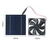 Ventilátor napájený solárním panelem Miniventilátor 5W 6V Solární výfukový ventilátor Provozovaný slunečním světlem/ IP65 Voda