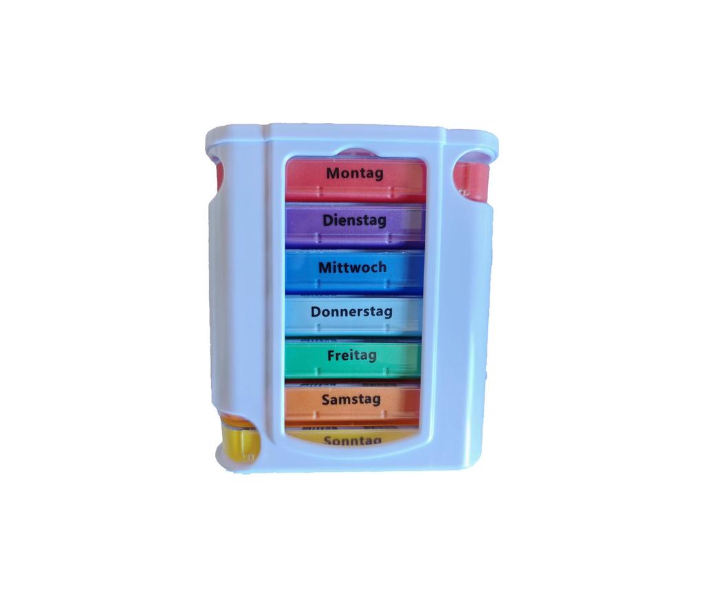 Transparent 28-Grid Detachable 7-Day Pill Box – Portable Medicine Storage and Dispenser